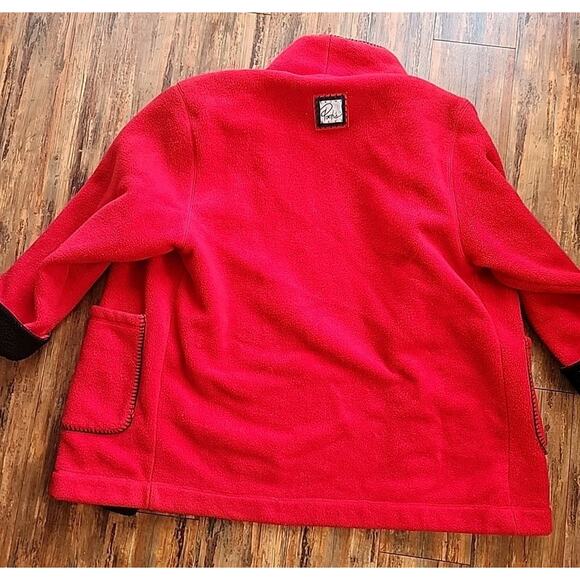 Vntg. Disney Store Pooh Bear Shawl Collar Fleece Jacket - Picture 10 of 11